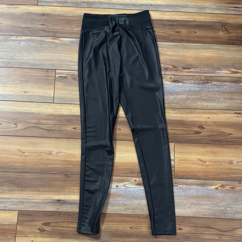 Soso black faux leather leggings